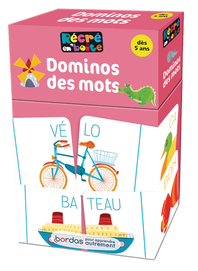 CARTE RECRE EN-BOITE DOMINOS DES MOTS DES 5 ANS -  Collectif - BORDAS