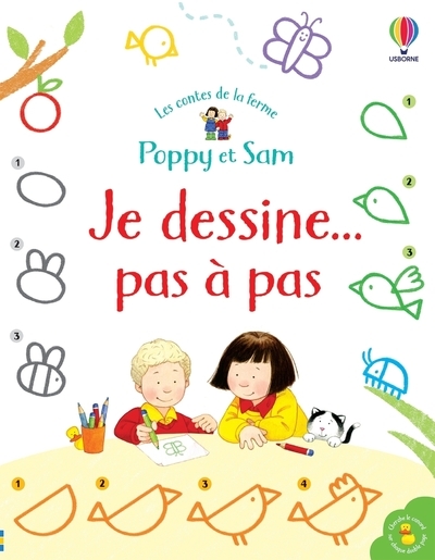 POPPY ET SAM - JE DESSINE PAS A PAS - Kate Nolan - USBORNE