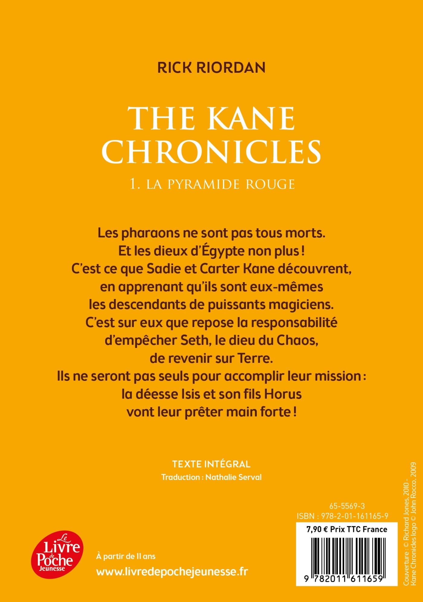 KANE CHRONICLES T1 PYRAMIDE ROUGE - Rick Riordan - POCHE JEUNESSE