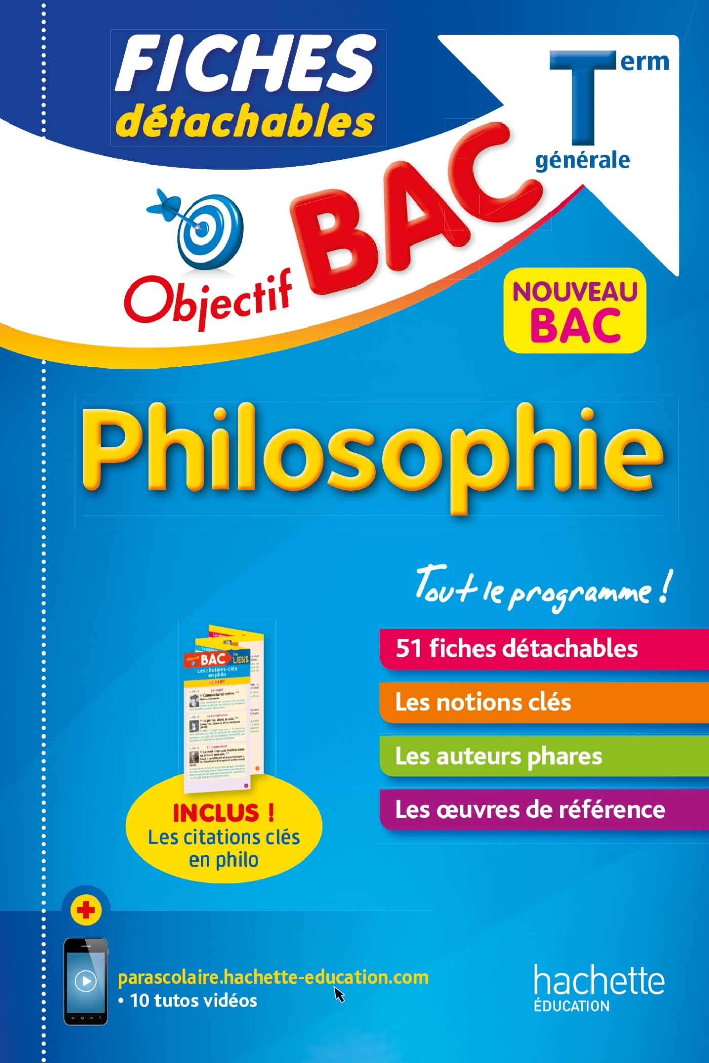 OBJECTIF BAC FICHES DETACHABLES PHILOSOPHIE TERM - Eric Marquer - HACHETTE EDUC