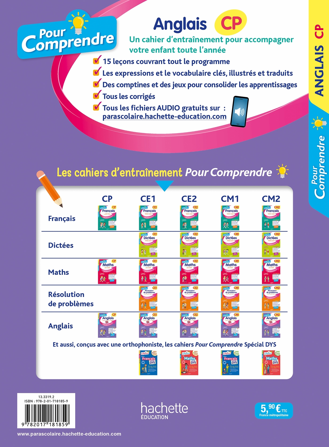 POUR COMPRENDRE L-ANGLAIS CP - Joanna Le May - HACHETTE EDUC