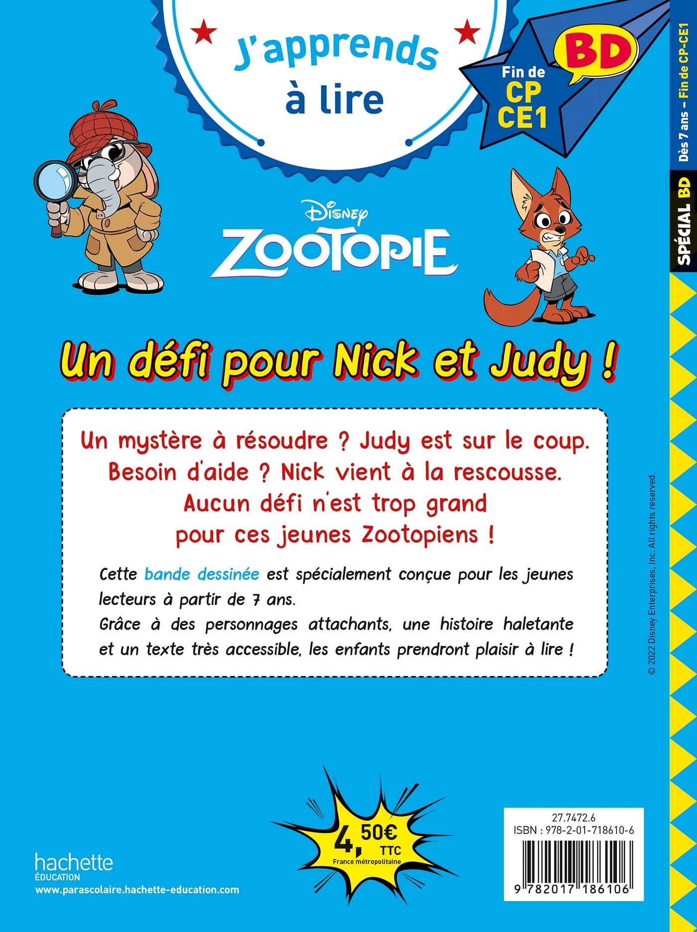 ZOOTOPIE - UN DEFI POUR NICK ET JUDY ! - Isabelle Albertin - HACHETTE EDUC