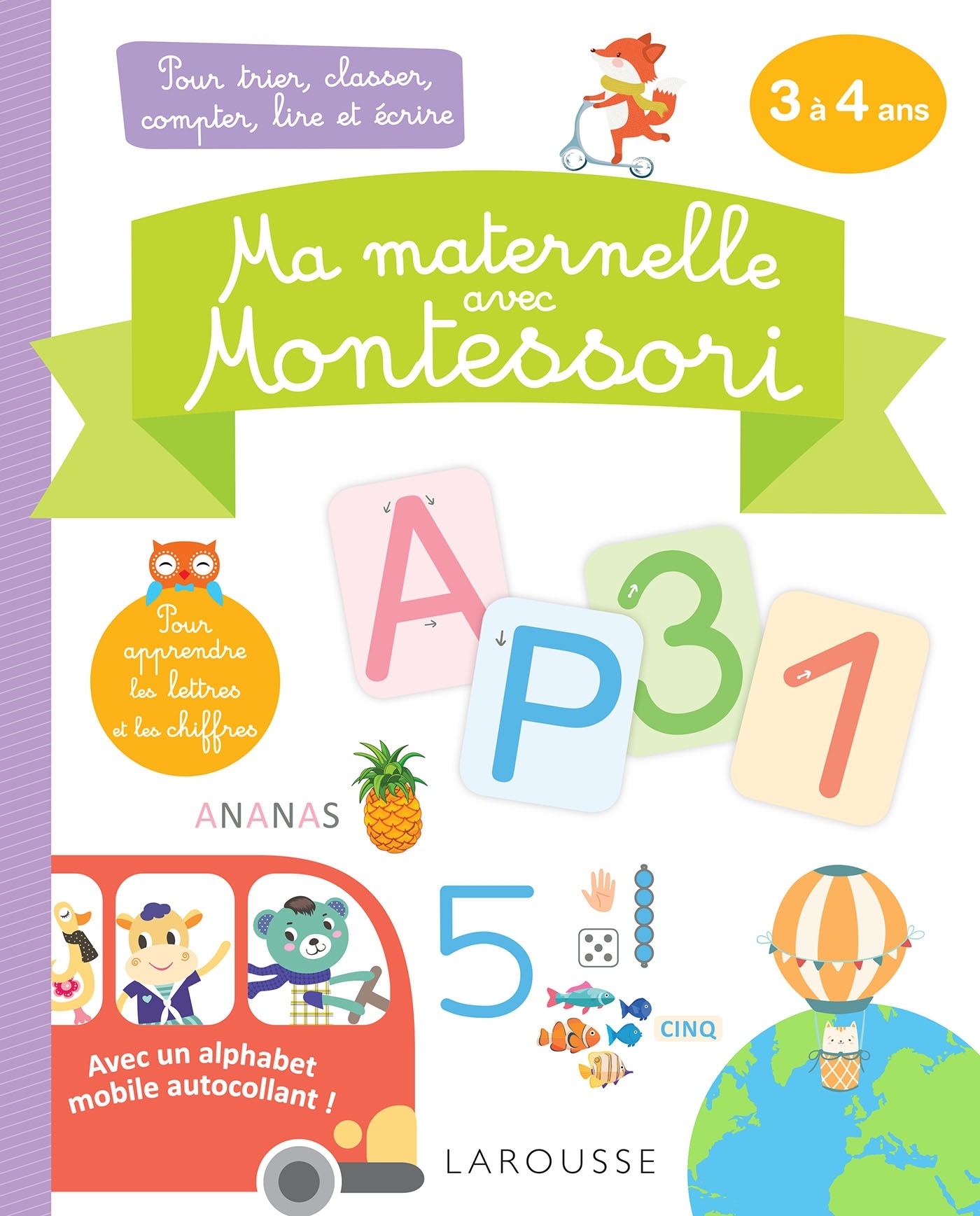 MA MATERNELLE AVEC MONTESSORI, 3-4 ANS -  Collectif - LAROUSSE