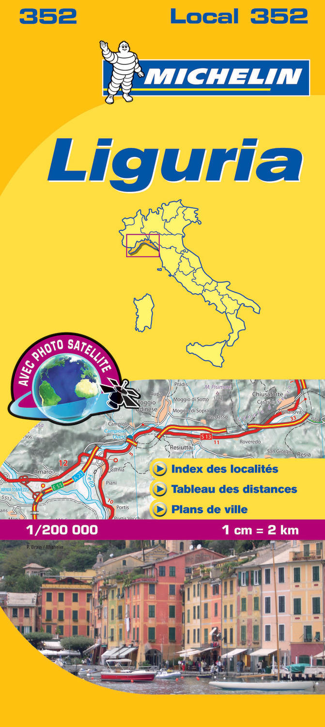 CARTE LOCALE 352 LIGURIA ITALIE - XXX - MICHELIN