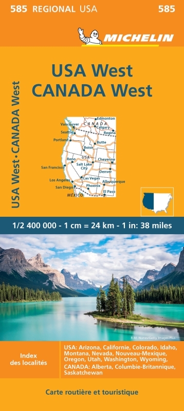 Carte Régionale Western USA, Western Canada - XXX - MICHELIN