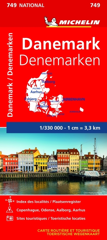 CARTE NARTIONALE 749 DANEMARK - XXX - MICHELIN