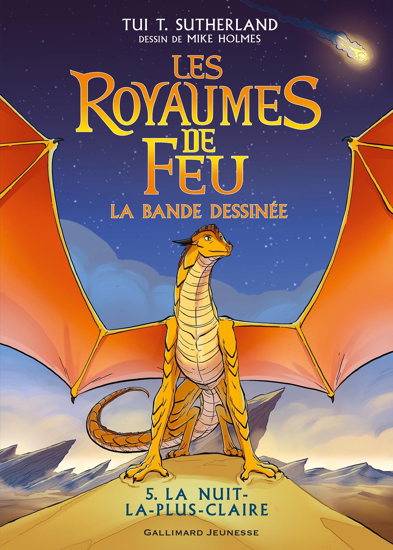 ROYAUMES DE FEU EN BANDE DESSINEE T05 LA NUIT LA PLUS CLAIRE - Tui T. Sutherland - GALLIMARD JEUNE