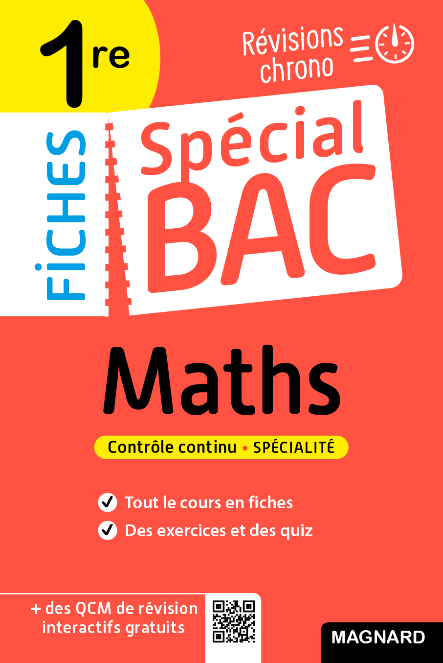 Spécial Bac Fiches Maths 1re Bac 2025 - Vito Punta - MAGNARD