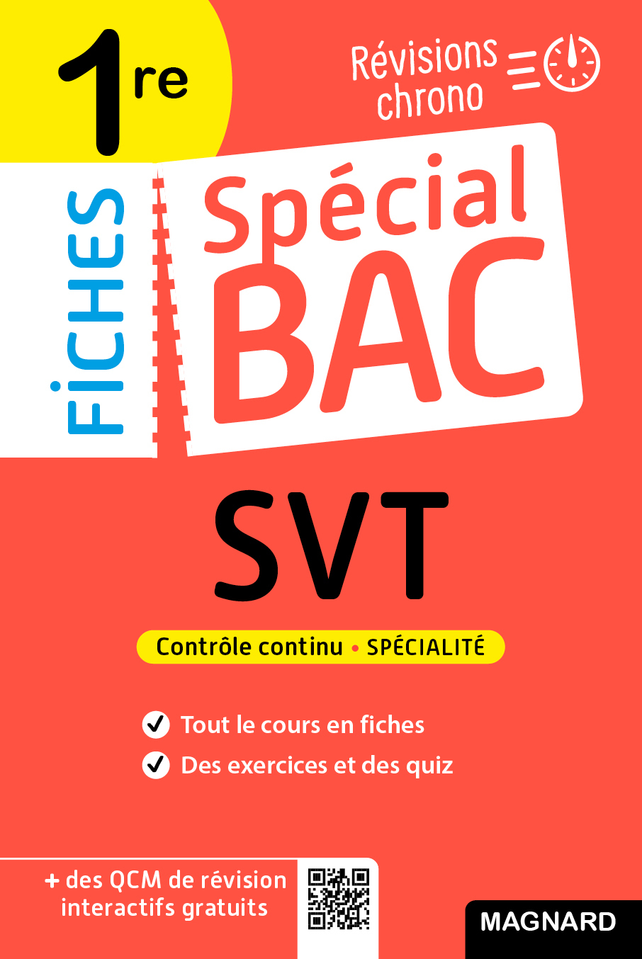 Spécial Bac Fiches SVT 1re Bac 2025 - Coraline Madec - MAGNARD