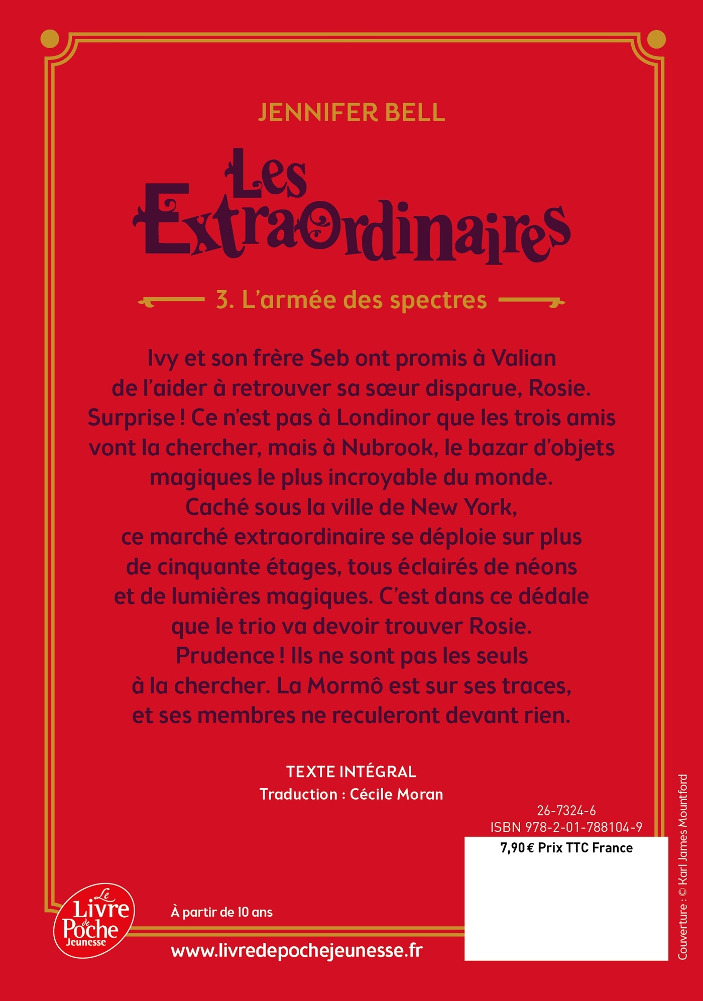 LES EXTRAORDINAIRES - T 3 - L-ARMEE DES SPECTRES - Karl James Montford - POCHE JEUNESSE