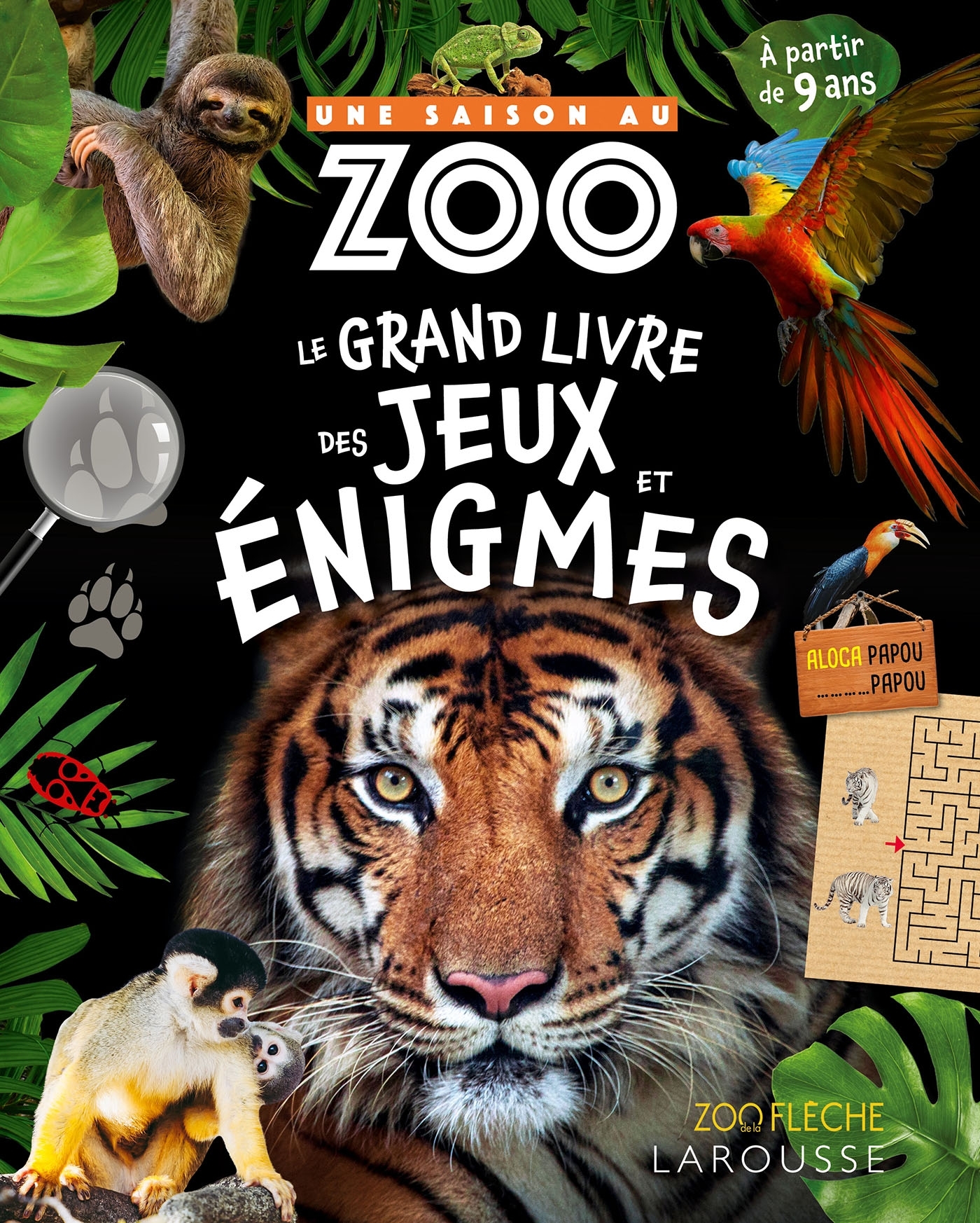 UNE SAISON AU ZOO - GRAND LIVRE D-ENIGMES - Valérie Cluzel - LAROUSSE