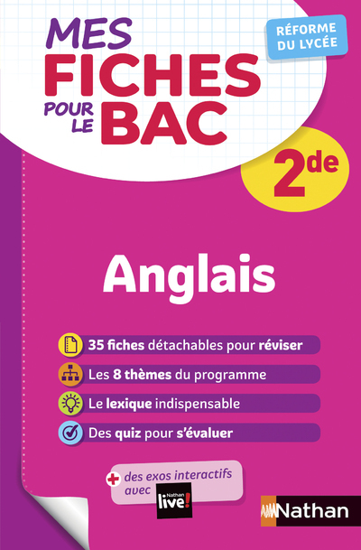 MES FICHES POUR LE BAC ANGLAIS 2NDE -  Collectif - NATHAN