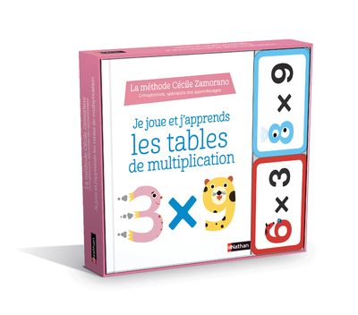 JE JOUE ET J-APPRENDS LES TABLES DE MULTIPLICATIONS - Cécile Zamorano - NATHAN