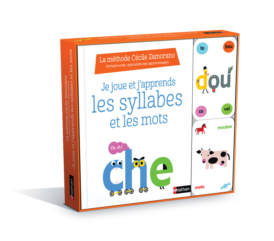 JE JOUE ET J-APPRENDS - LES SYLLABES ET LES MOTS-COFFRET - Cécile Zamorano - NATHAN