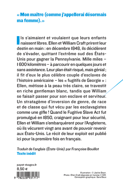 A 1000 MILES DE LA LIBERTE - William Craft - PAYOT