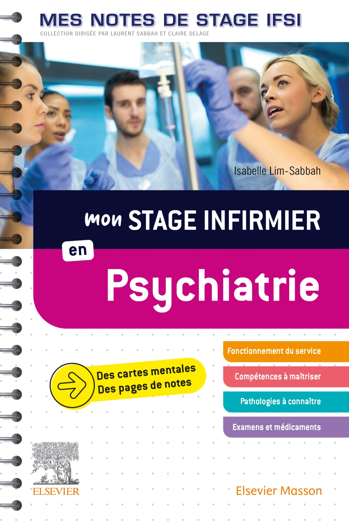 MON STAGE INFIRMIER EN PSYCHIATRIE. MES NOTES DE STAGE IFSI - JE REUSSIS MON STAGE ! - Isabelle Lim-Sabbah - MASSON