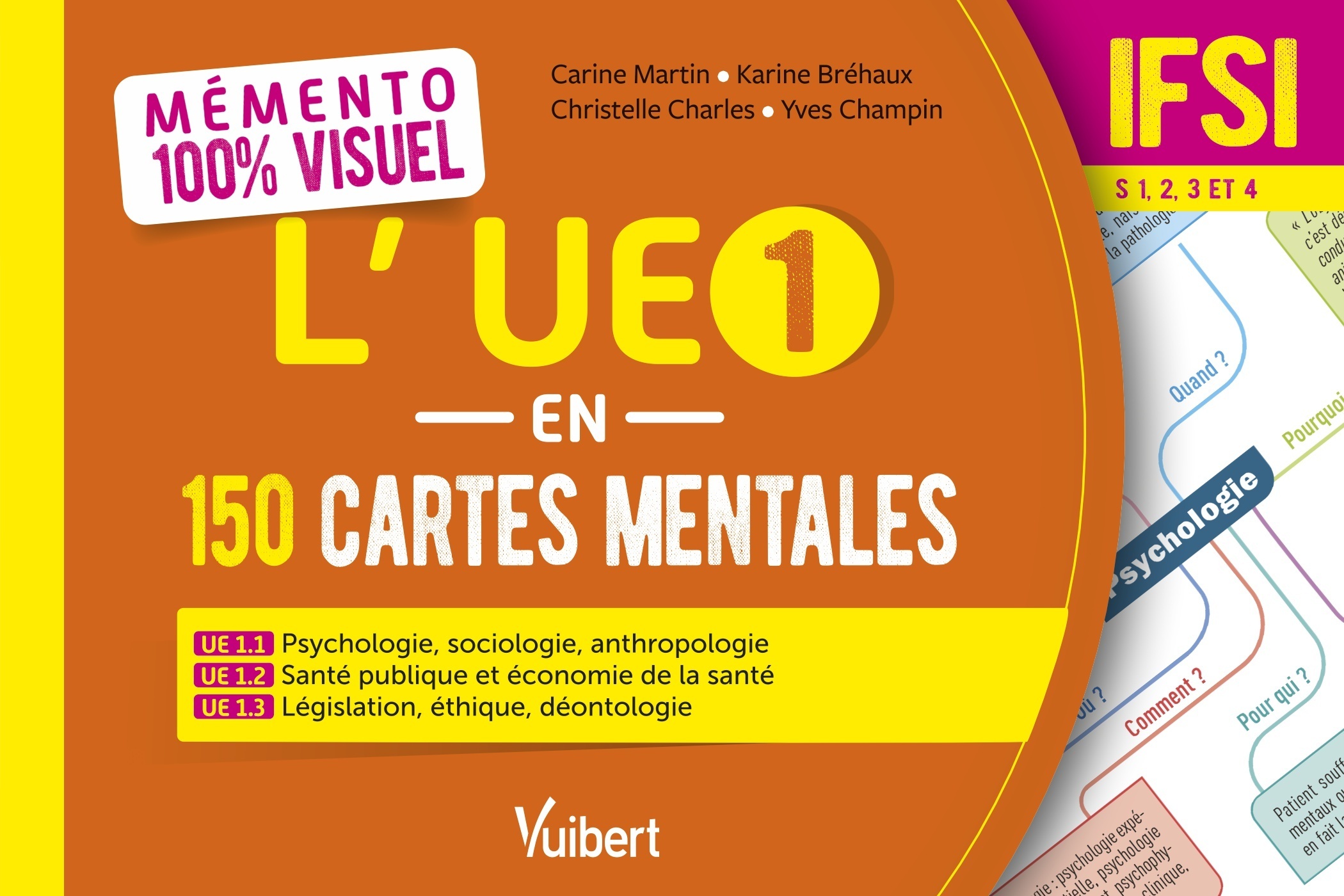 Mémento 100% visuel - L'UE 1 en 150 cartes mentales - IFSI - Carine MARTIN - VUIBERT