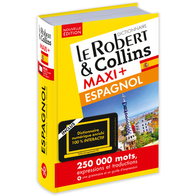 ROBERT & COLLINS MAXI+ ESPAGNOL + CARTE TELECHARGEMENT NE -  Collectif - LE ROBERT