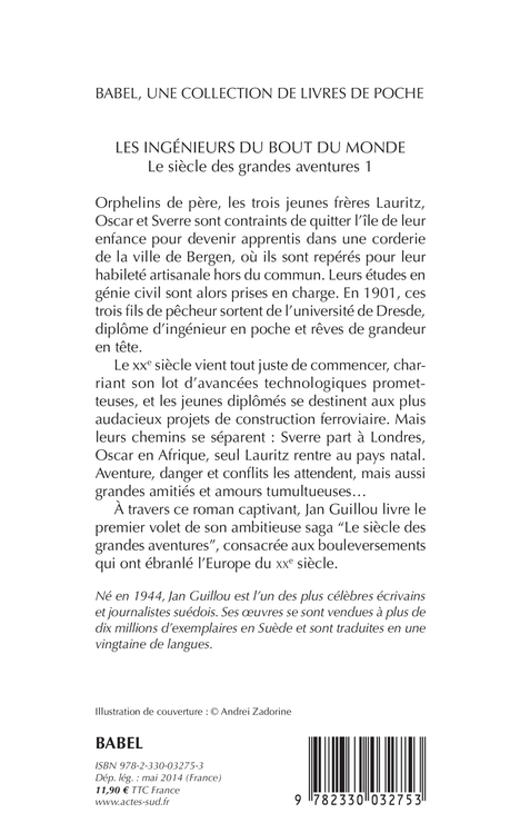 LES INGENIEURS DU BOUT DU MONDE BABEL 1252 - Jan Guillou - ACTES SUD