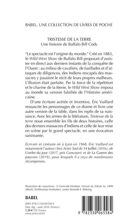 TRISTESSE DE LA TERRE (BABEL) - Éric Vuillard - ACTES SUD