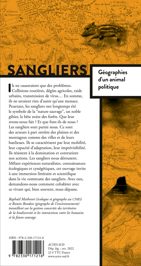 Sangliers, géographies d'un animal politique - Roméo BONDON - ACTES SUD