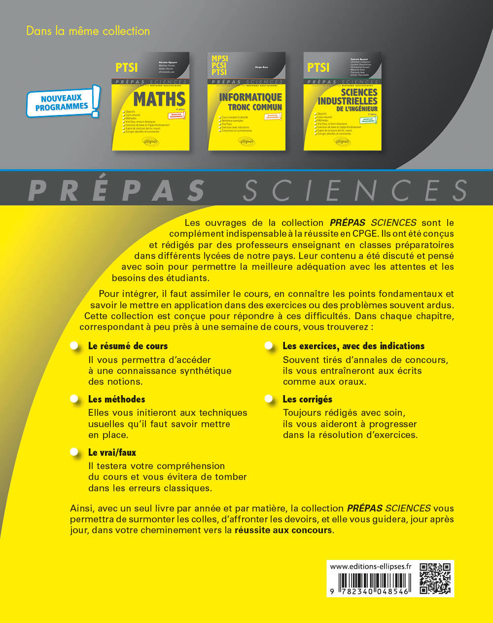 PHYSIQUE-CHIMIE PTSI - NOUVEAUX PROGRAMMES - Thierry Finot - ELLIPSES