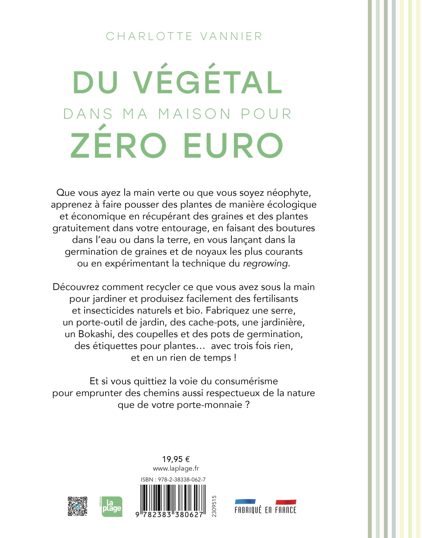 DECO GREEN POUR ZERO EURO - Charlotte Vannier - LA PLAGE