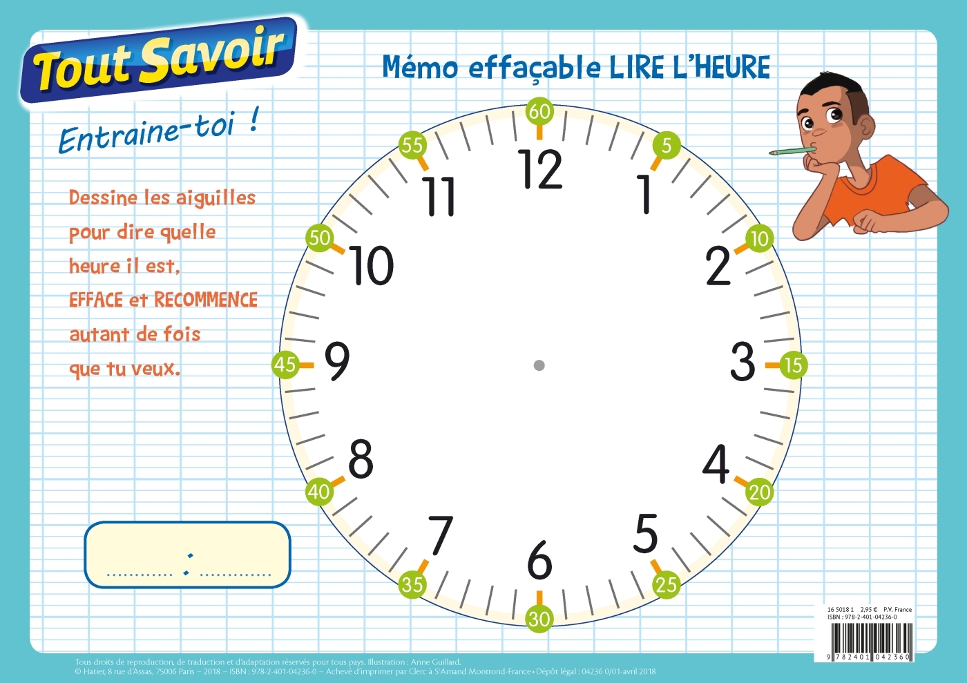 MEMO EFFACABLE LIRE L-HEURE - XXX - HATIER