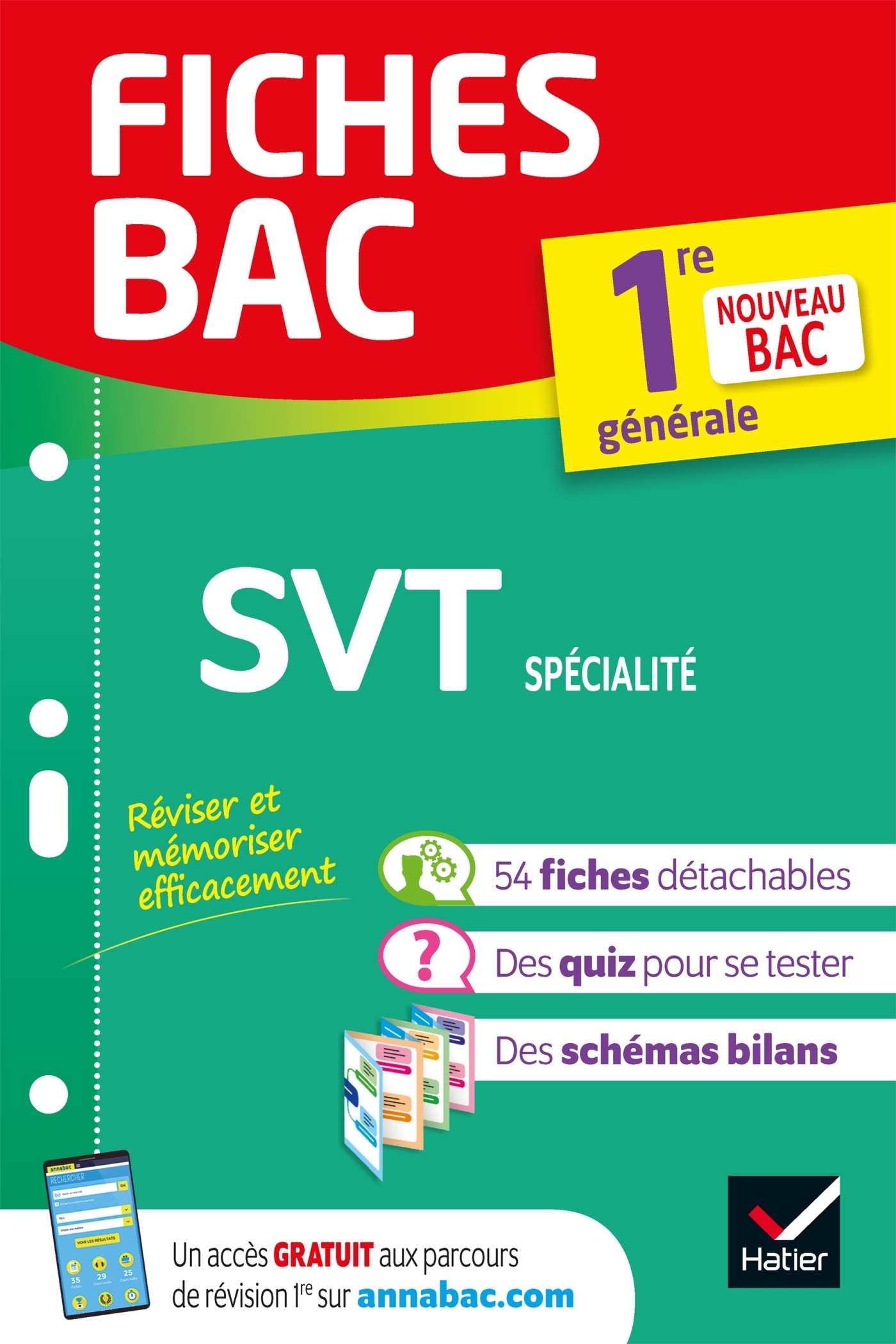 FICHES BAC SVT 1ERE (SPECIALITE) - NOUVEAU PROGRAMME PREMIERE GENERALE - Nicolas Ducasse - HATIER