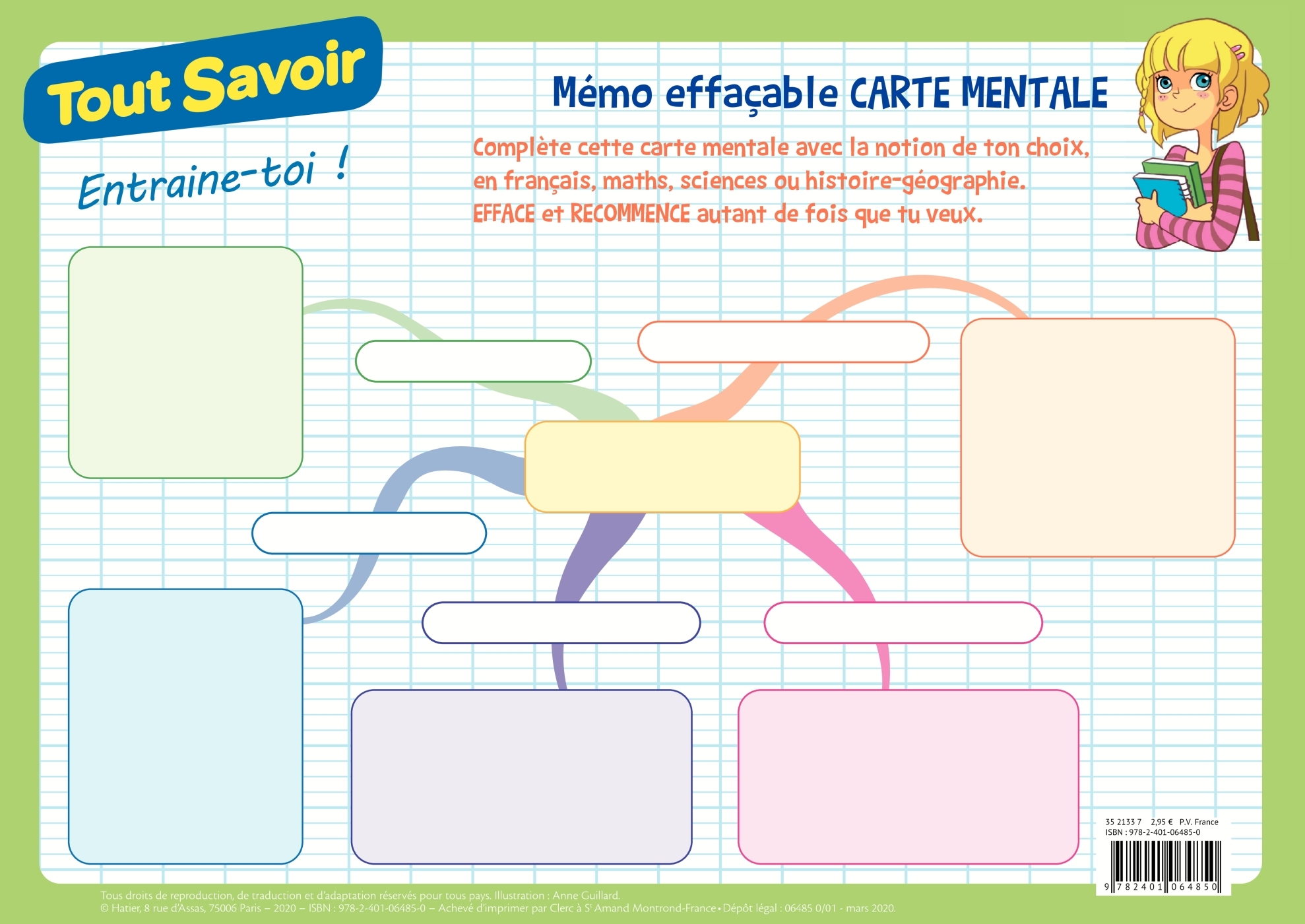 MEMO EFFACABLE CARTE MENTALE -   - HATIER