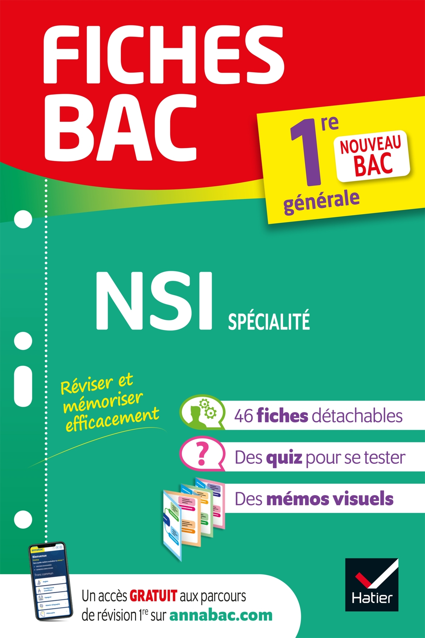 FICHES BAC NSI 1ERE GENERALE (SPECIALITE) - PROGRAMME DE PREMIERE (2021-2022) - Céline Adobet - HATIER