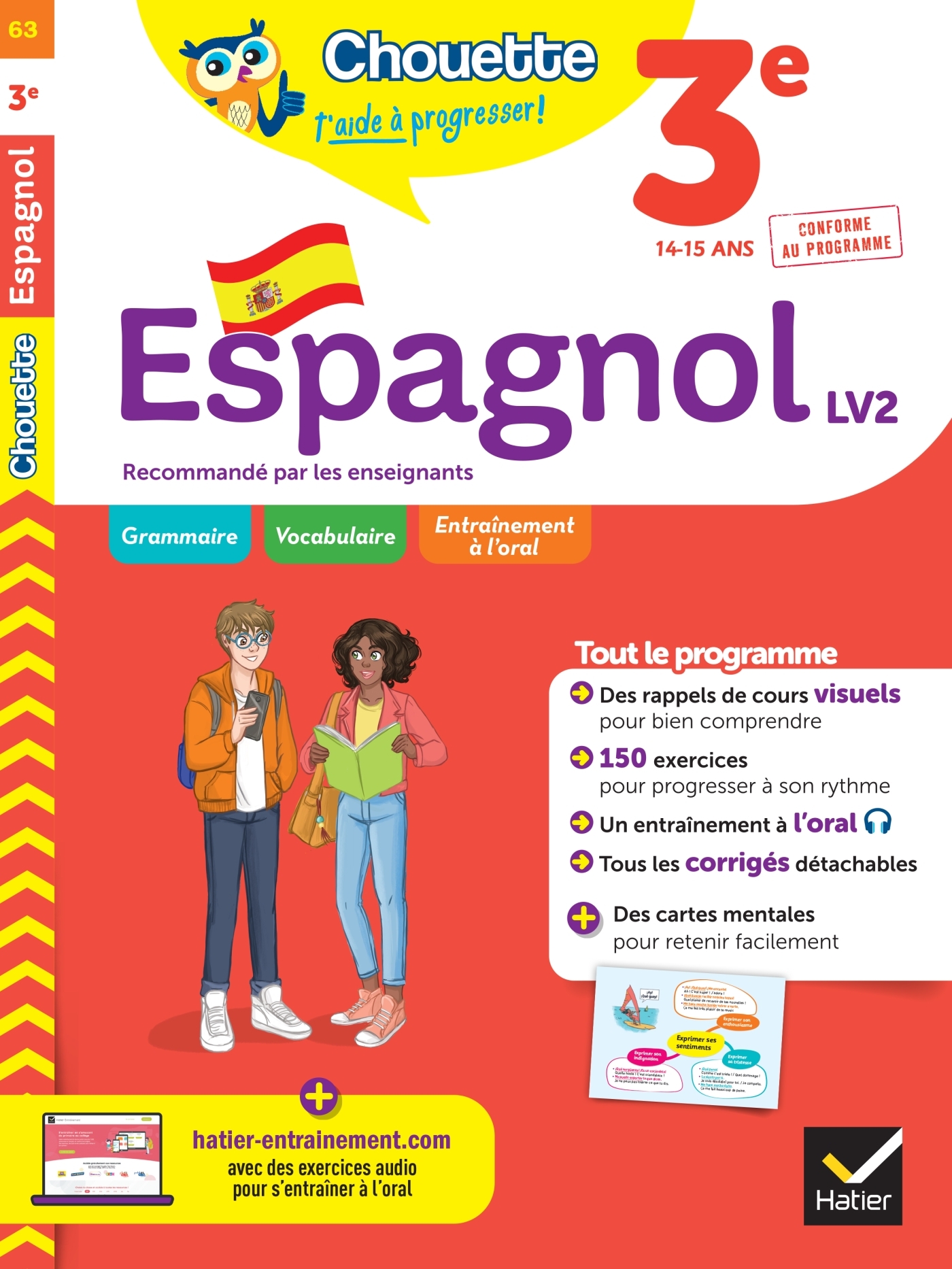 Chouette - Espagnol 3e - LV2 (A2, A2+) - Jean-Yves Kerzulec - HATIER