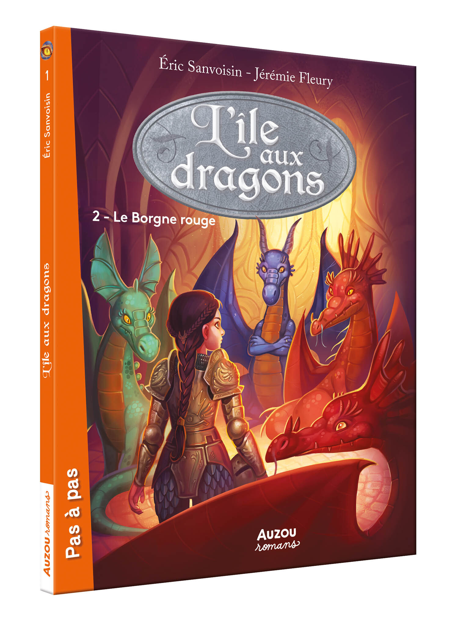 L-ILE AUX DRAGONS T2 LE BORGNE ROUGE (C OLL. PAS A PAS) - Éric Sanvoisin - AUZOU