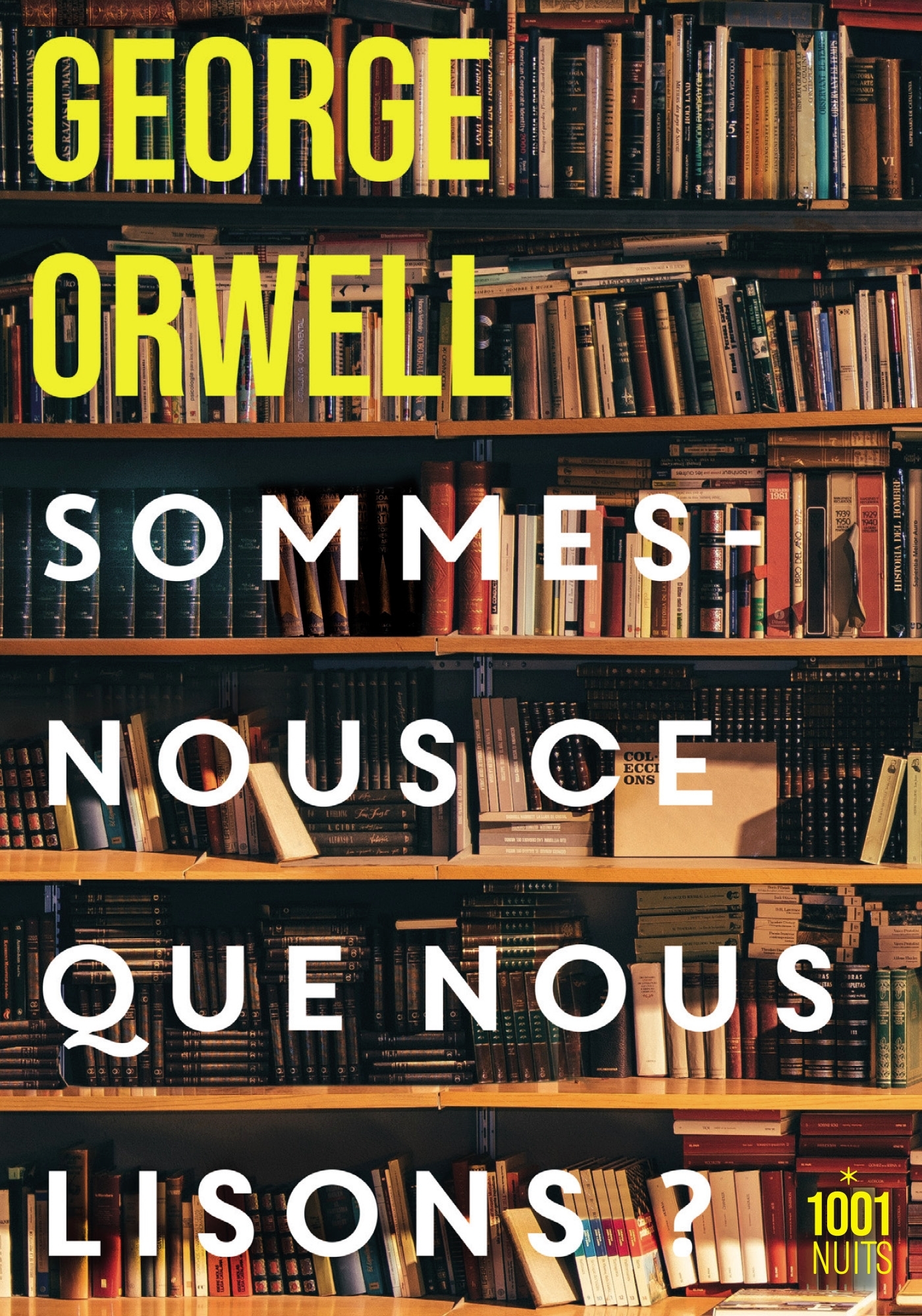 SOMMES-NOUS CE QUE NOUS LISONS ? - George Orwell - 1001 NUITS