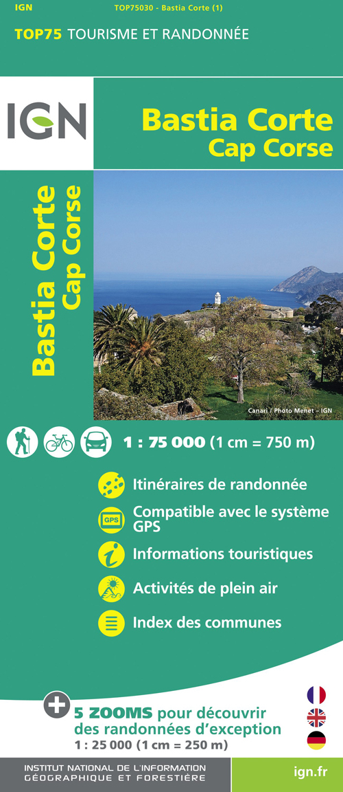 BASTIA CORTE CAP CORSE - XXX - IGN