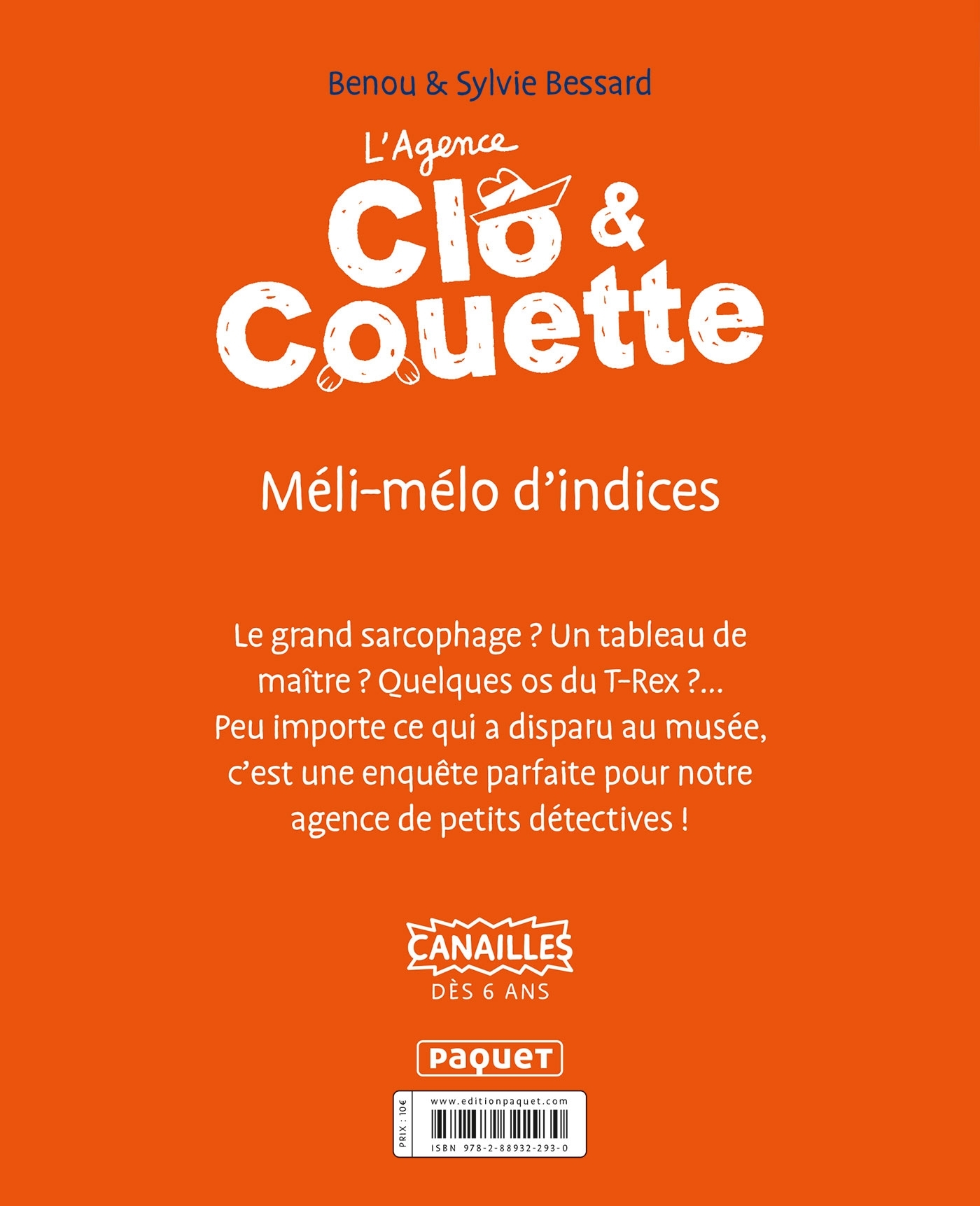 AGENCE CLO ET COUETTE - T1 MELI MELO INDICES - Sylvie Bessard - PAQUET