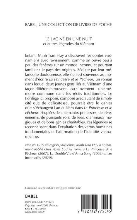 LE LAC NE EN UNE NUIT ET AUTRES LEGENDES DU VIETNAM - Minh Tran huy - ACTES SUD