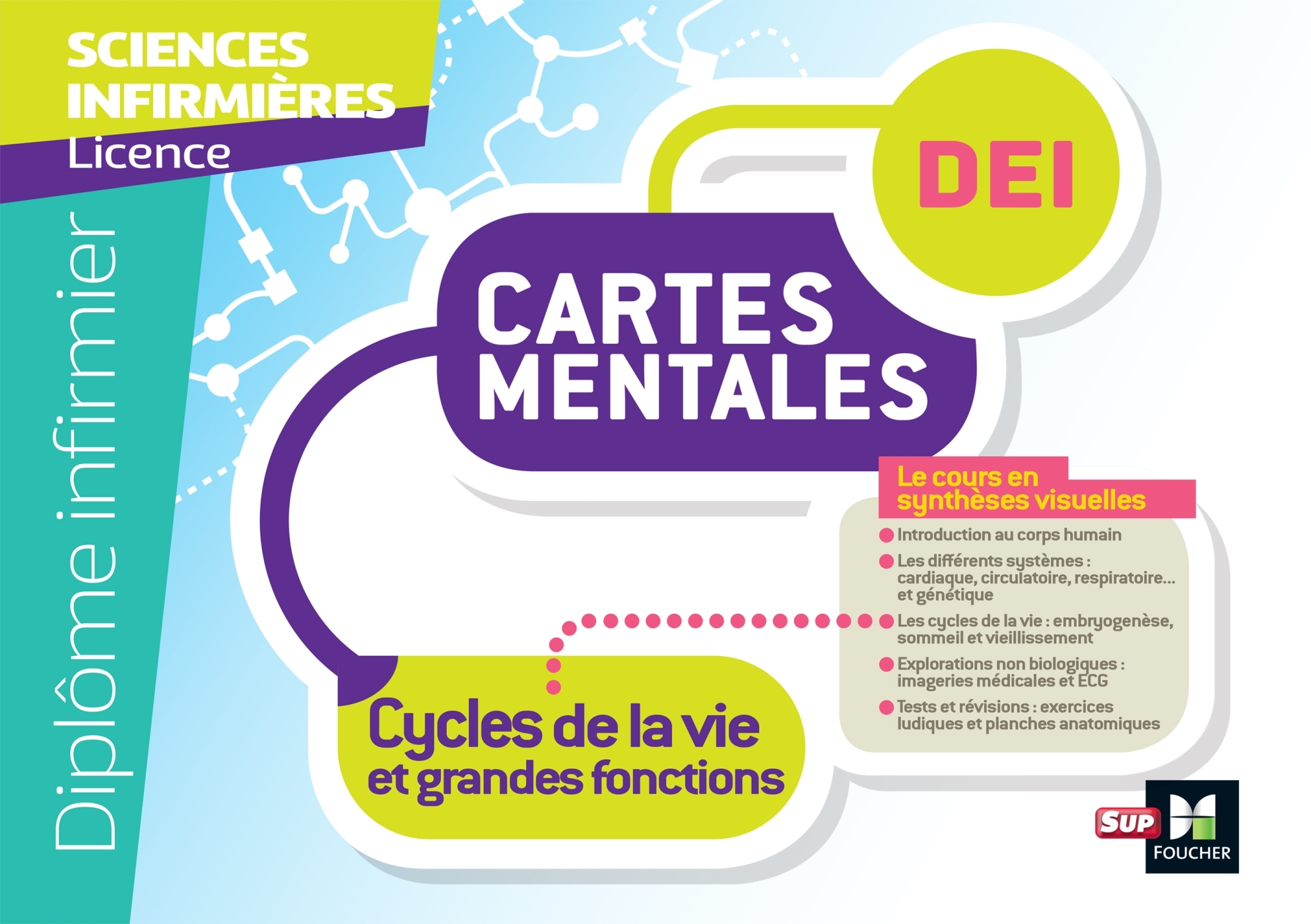 DIPLOME INFIRMIER - IFSI - CARTES MENTALES - UE 2.2 - CYCLES DE LA VIE - Sandrine Faure - FOUCHER