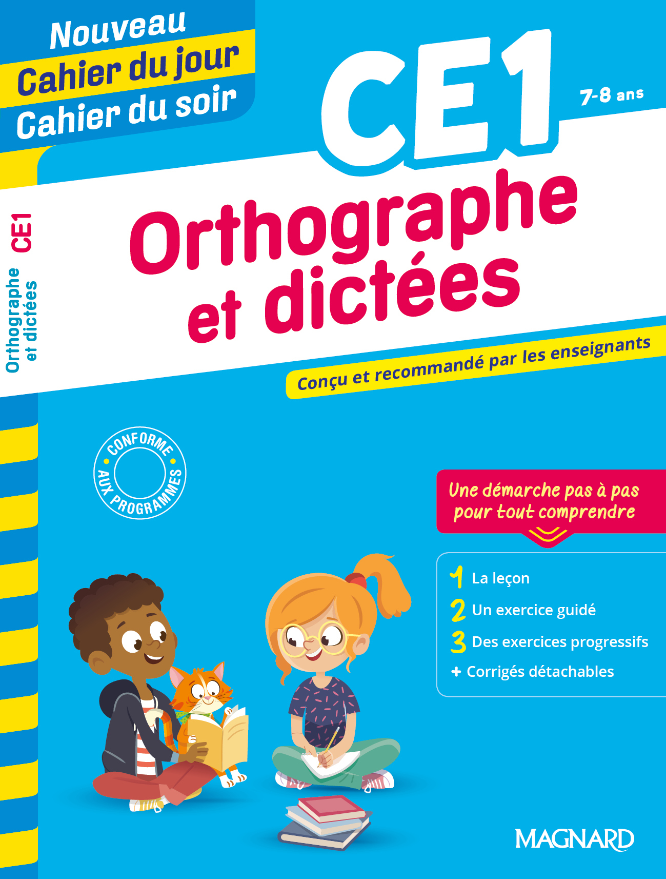 CAHIER DU JOUR/CAHIER DU SOIR ORTHOGRAPHE ET DICTEES CE1 - Bernard Séménadisse - MAGNARD