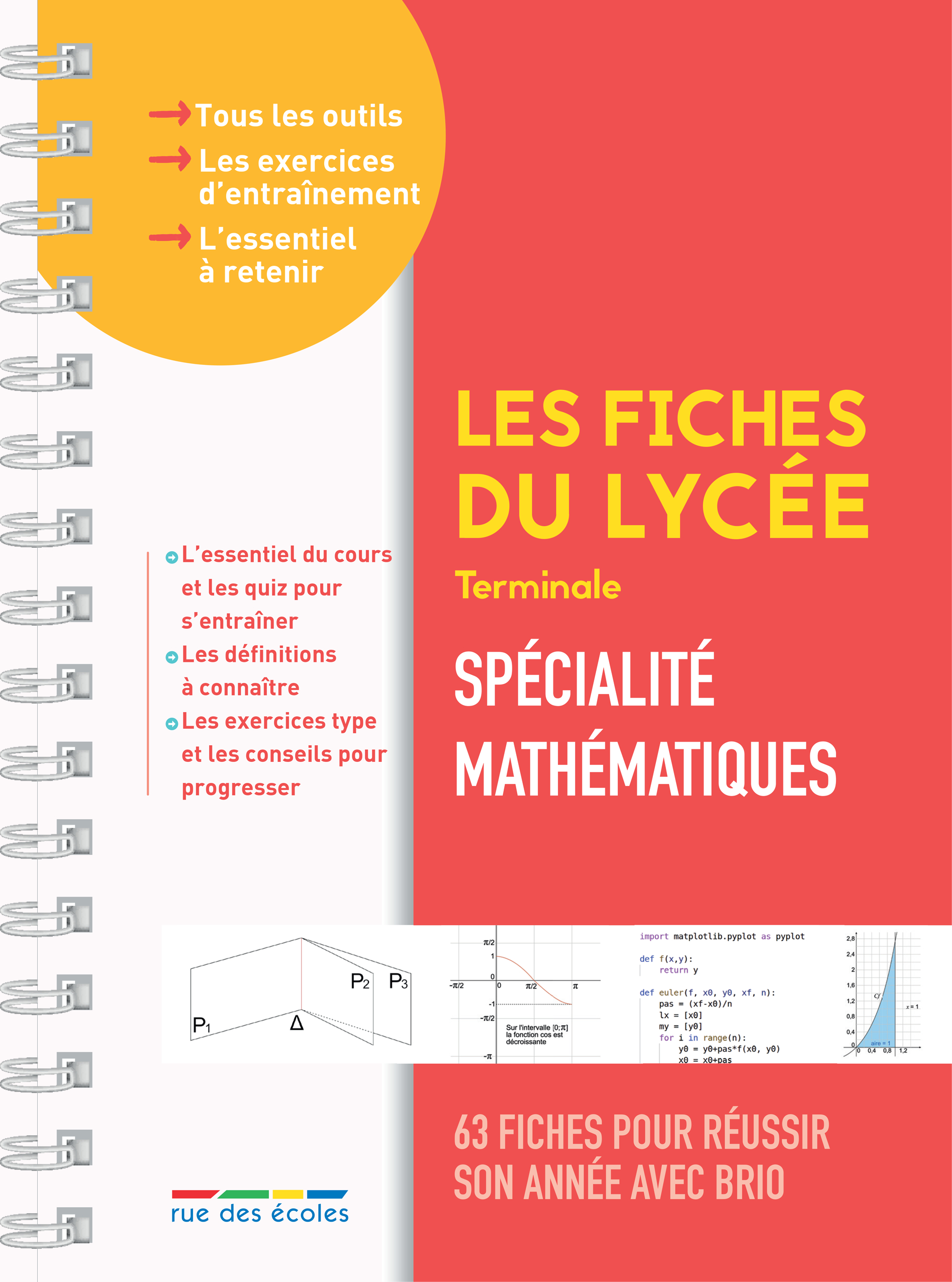 LES FICHES DU LYCEE SPECIALITE MATHEMATIQUES -  Collectif - RUE DES ECOLES