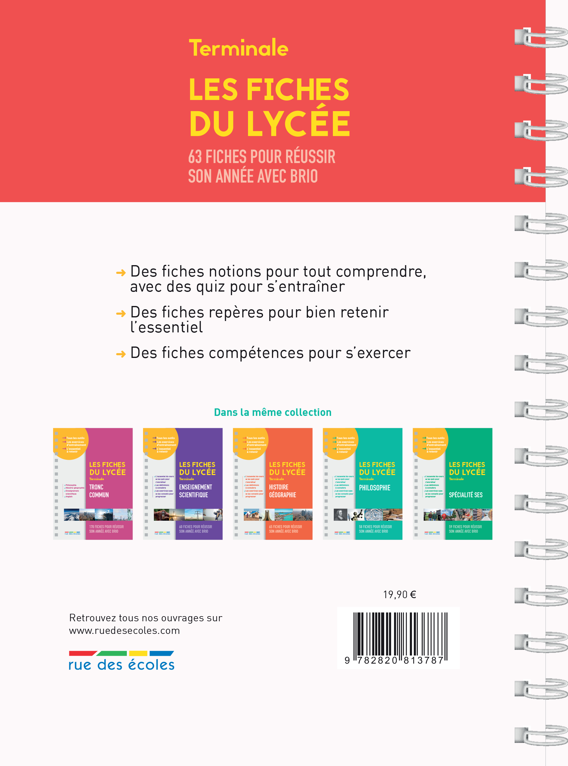 LES FICHES DU LYCEE SPECIALITE MATHEMATIQUES -  Collectif - RUE DES ECOLES