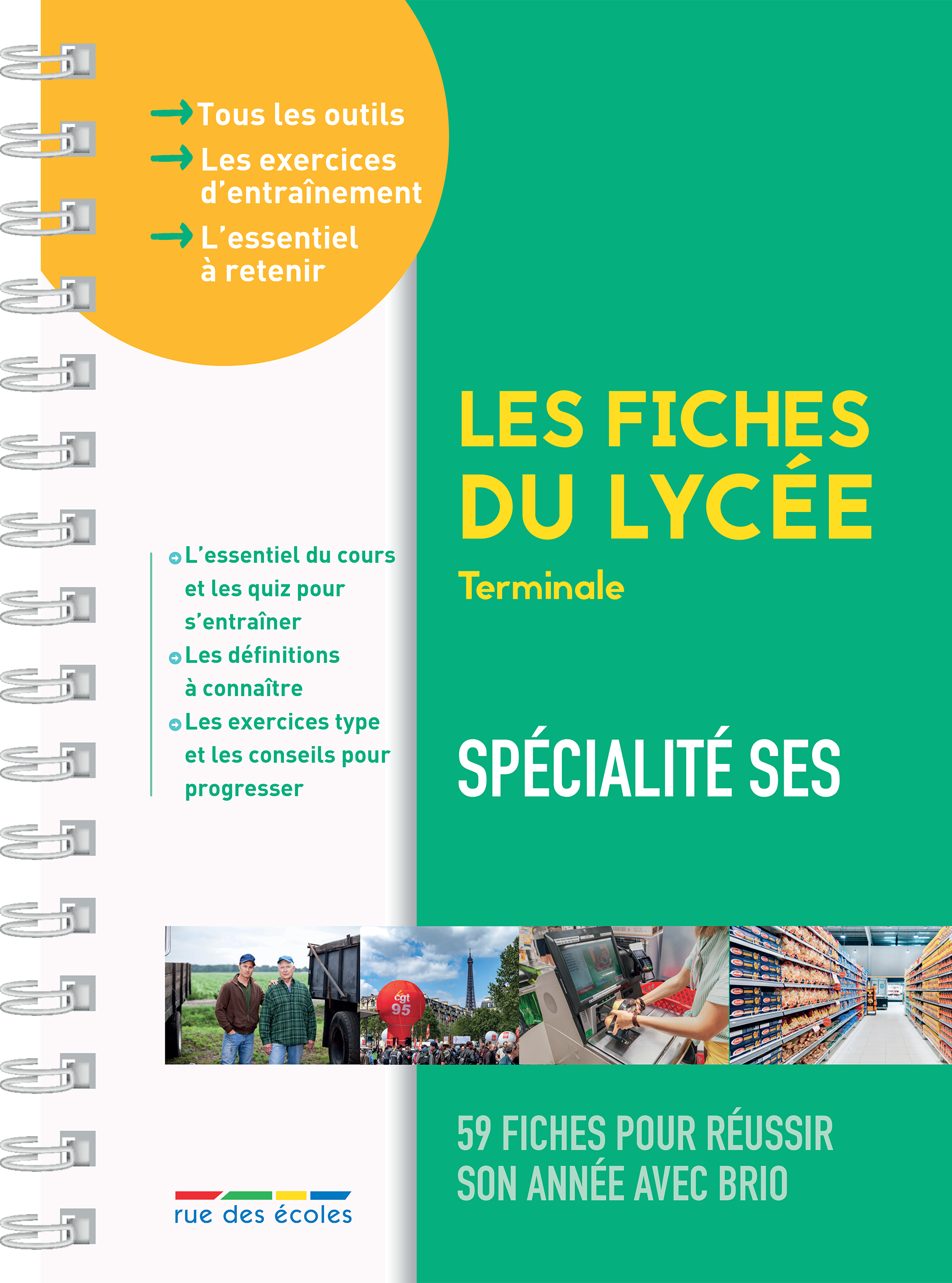 LES FICHES DU LYCEE SPECIALITE SES -  Collectif - RUE DES ECOLES