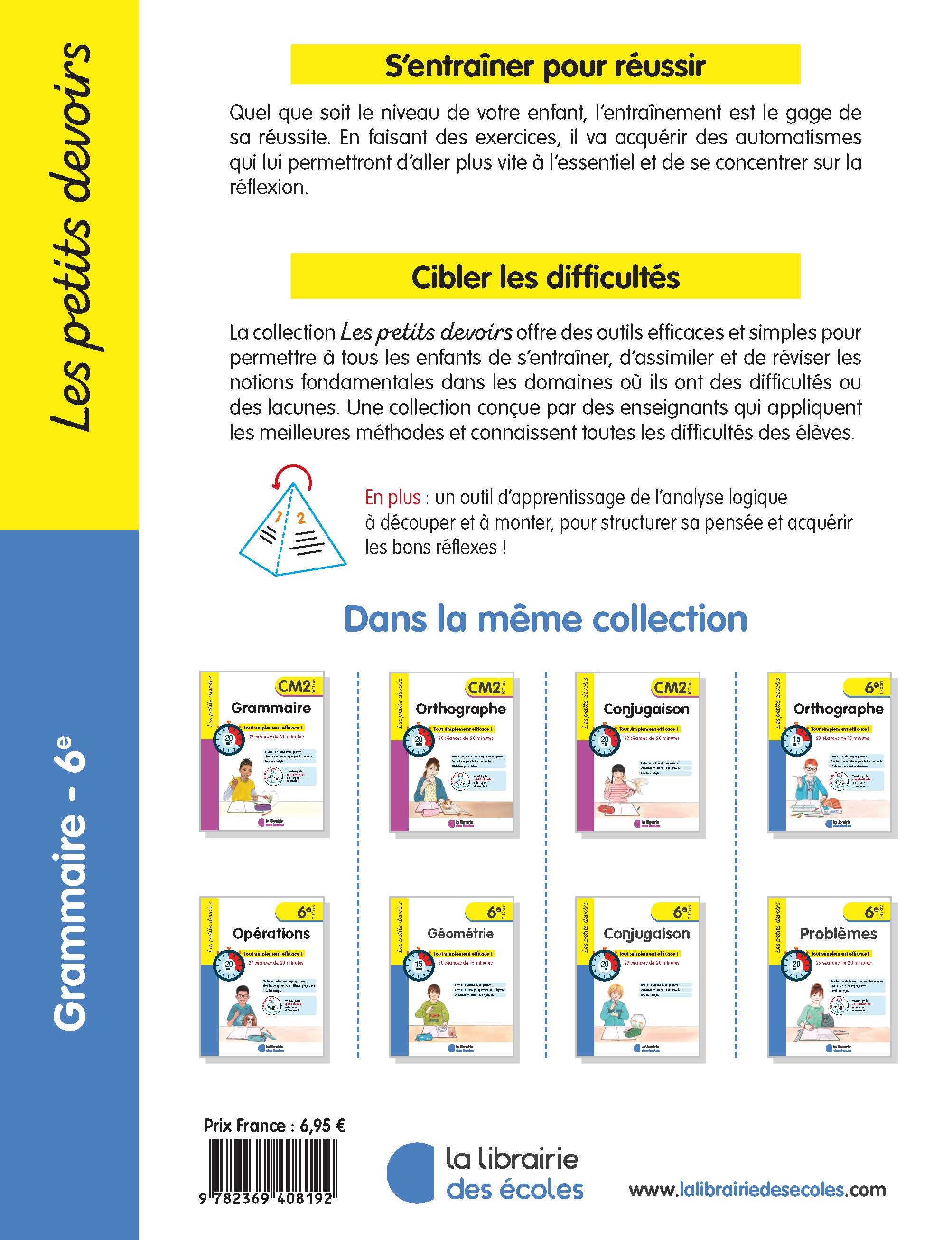 LES PETITS DEVOIRS - GRAMMAIRE 6EME - Alice Gravier - LIB DES ECOLES