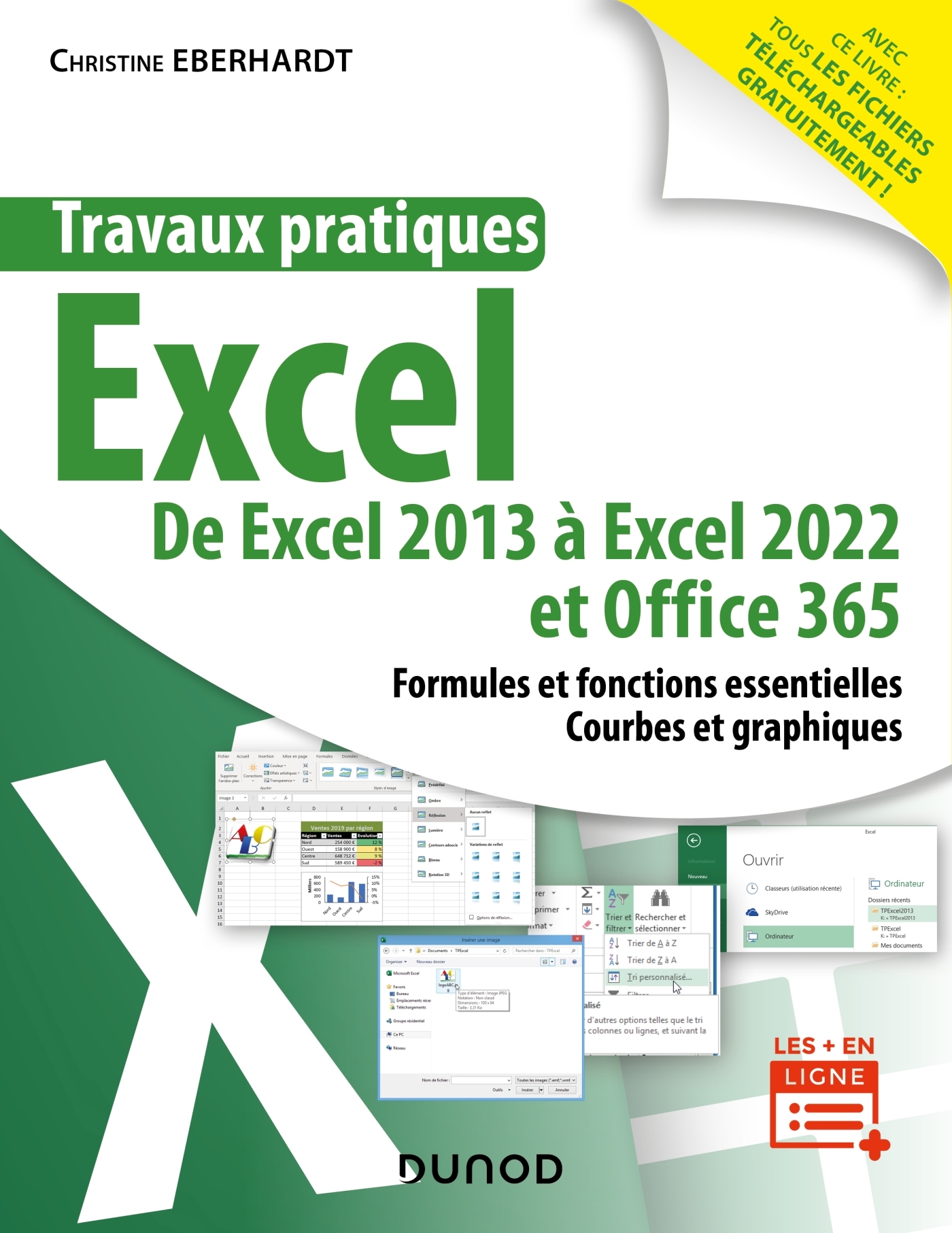 TRAVAUX PRATIQUES - EXCEL - DE EXCEL 2013 A EXCEL 2022 ET OFFICE 365 - Christine Eberhardt - DUNOD