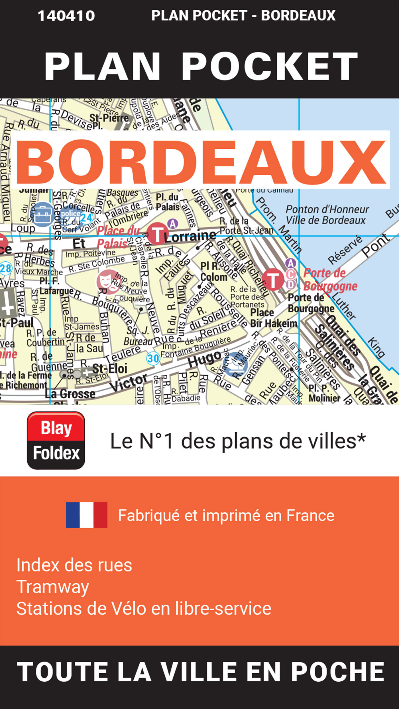 BORDEAUX PLAN POCKET 2023 -  BLAY-FOLDEX - BLAY