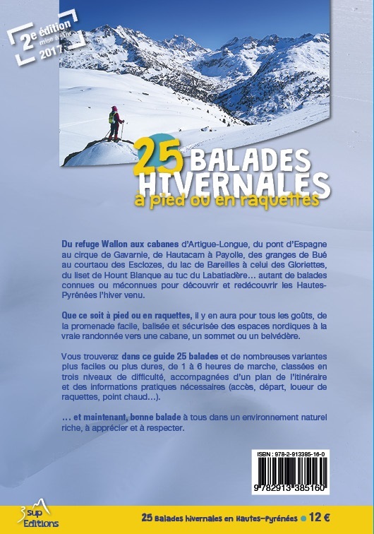 25 BALADES HIVERNALES, HAUTES-PYRENEES -  ACHARD, JEAN-DENIS - 3 SUP