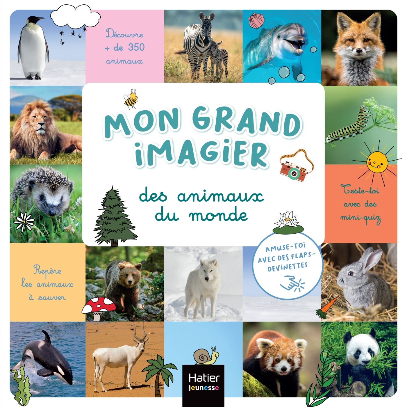 MON GRAND IMAGIER DES ANIMAUX DU MONDE DES 2 ANS -   - HATIER JEUNESSE