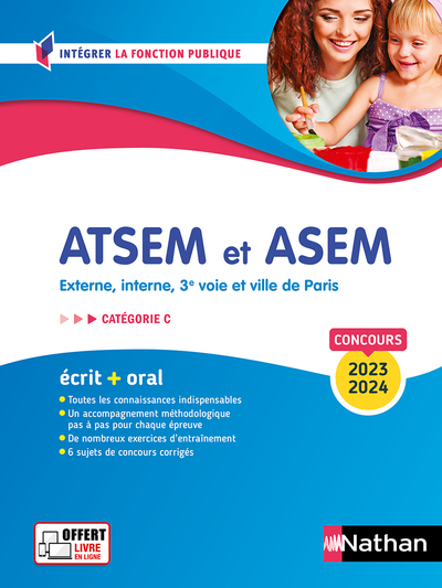 CONCOURS ATSEM ET ASEM 2023-2024 - ECRIT + ORAL - N16 - CATEGORIE C - (IFP) - Louisa Rebih - NATHAN