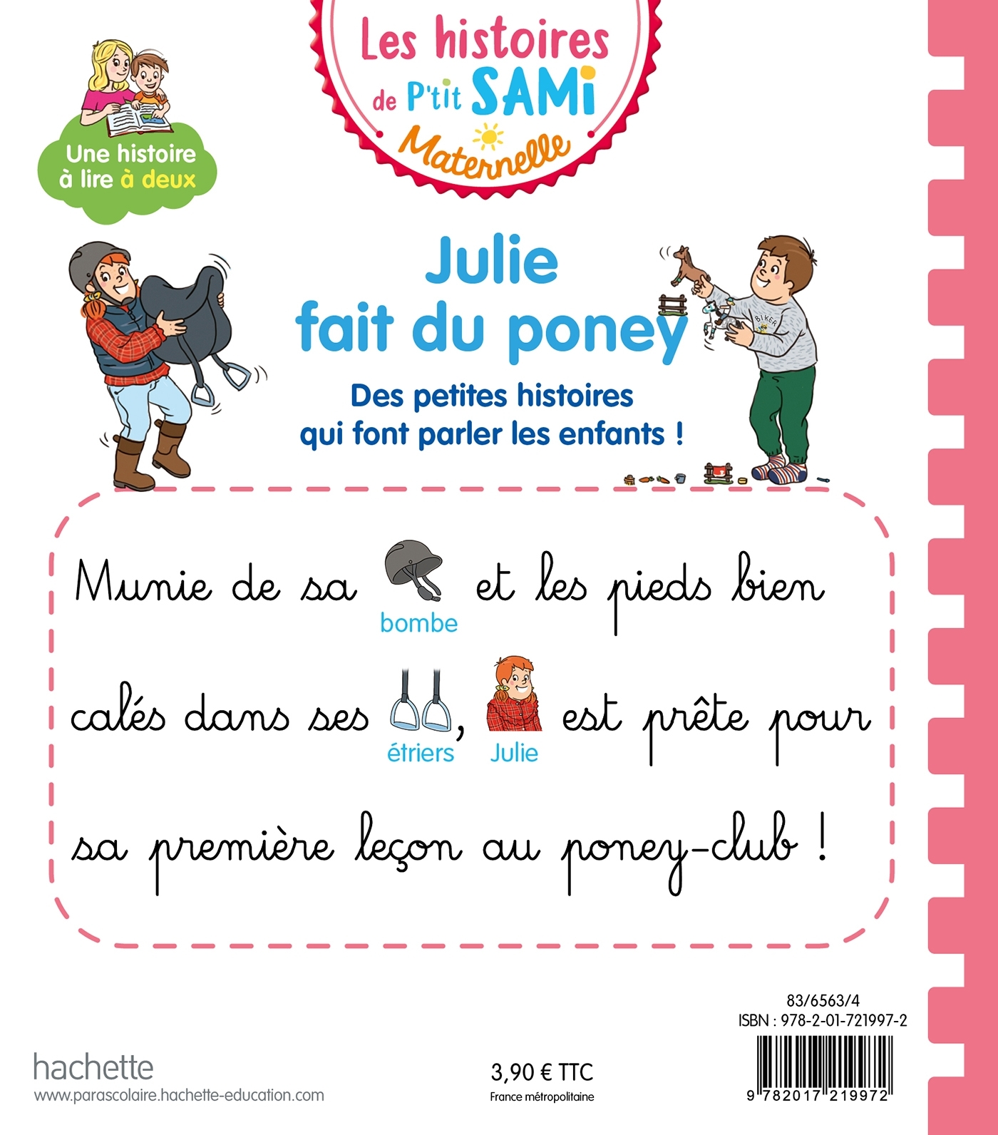 LES HISTOIRES DE P-TIT SAMI MATERNELLE (3-5 ANS) : JULIE FAIT DU PONEY - Alain Boyer - HACHETTE EDUC