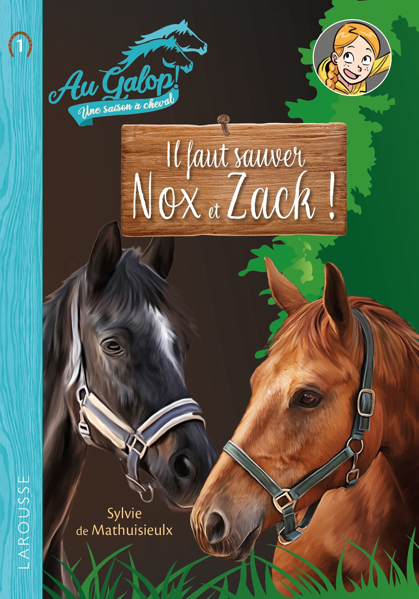 AU GALOP, UNE ANNEE A CHEVAL -T1  IL FAUT SAUVER NOX ET ZACK ! - Sylvie Méhier de Mathuisieulx - LAROUSSE